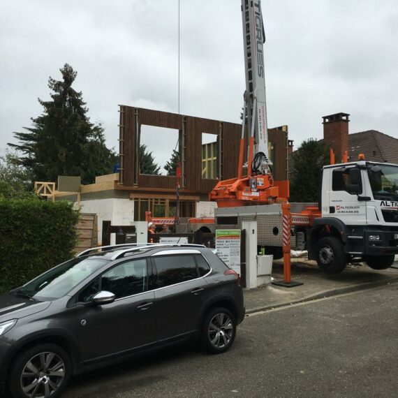 Surélévation ossature bois à Louveciennes